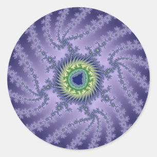 Zwemelen Oogoog - Fractal Ronde Sticker