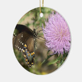 Zwemelen op Thistle Keramisch Ornament (Links)