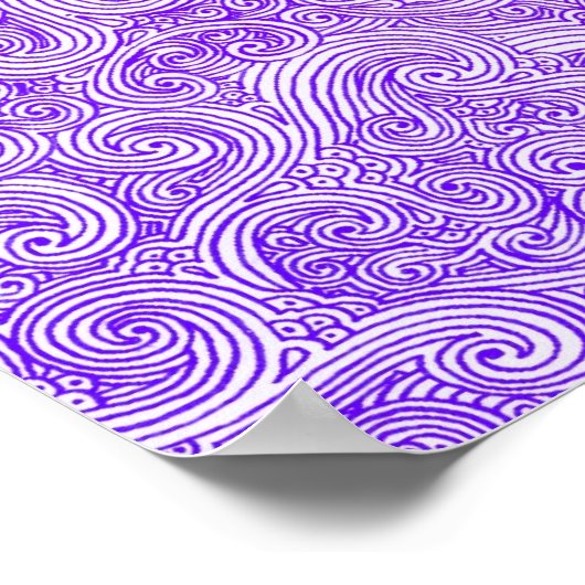 Zwemelen: Paars-roze Poster (Hoek)