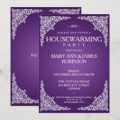 Zwemelen Paars van de partij voor de opwarming va Kaart (Voorkant / Achterkant)