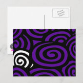 Zwemelen Paarse postkaart (Voorkant / Achterkant)