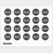 Zwemelen Ronde Sticker (Vel)