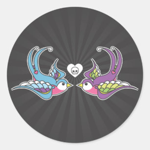 Zwemelen Ronde Sticker