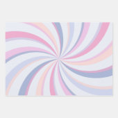 Zwemelen Roze Blauw Peach Inpakpapier Vel (Voorkant 2)