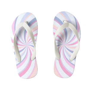 Zwemelen Roze Blauw Peach Kinder Teenslippers