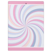 Zwemelen Roze Blauw Peach Klembord (Achterkant)