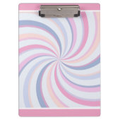 Zwemelen Roze Blauw Peach Klembord (Voorkant)