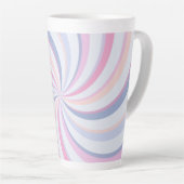 Zwemelen Roze Blauw Peach Latte Mok (Rechterhoek)