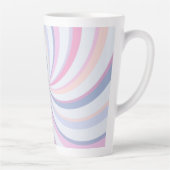 Zwemelen Roze Blauw Peach Latte Mok (Rechts)