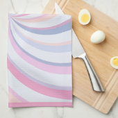 Zwemelen Roze Blauw Peach Theedoek (Quarter Fold)