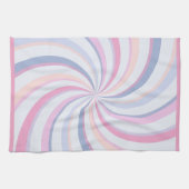 Zwemelen Roze Blauw Peach Theedoek (Horizontaal)