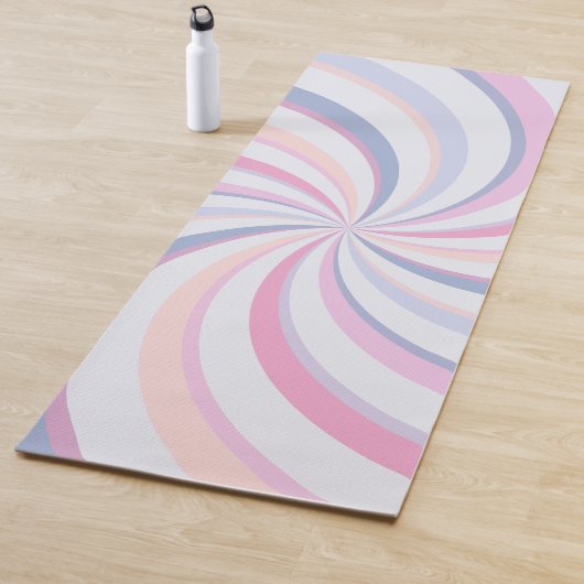 Zwemelen Roze Blauw Peach Yogamat (In situ)