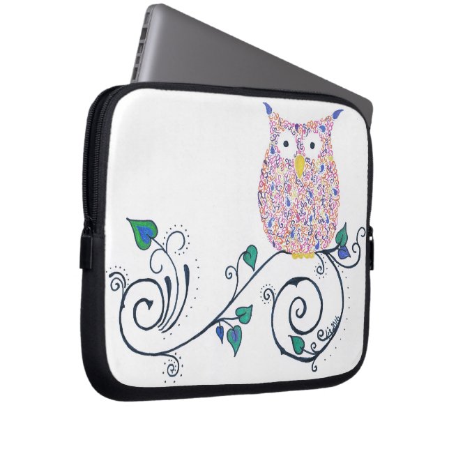 Zwemelen sleeve voor laptop of tablet (Voorkant Rechts)