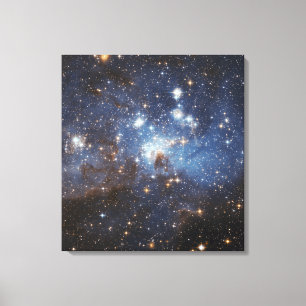 Zwemelen van gas en stof canvas afdruk