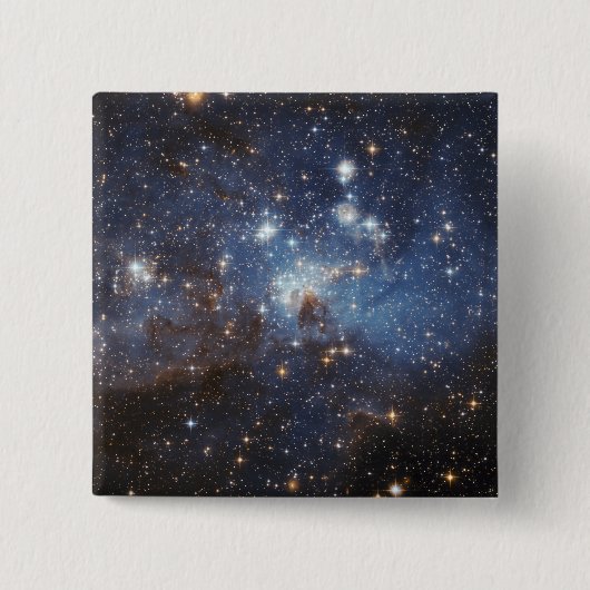 Zwemelen van gas en stof vierkante button 5,1 cm (Voorkant)