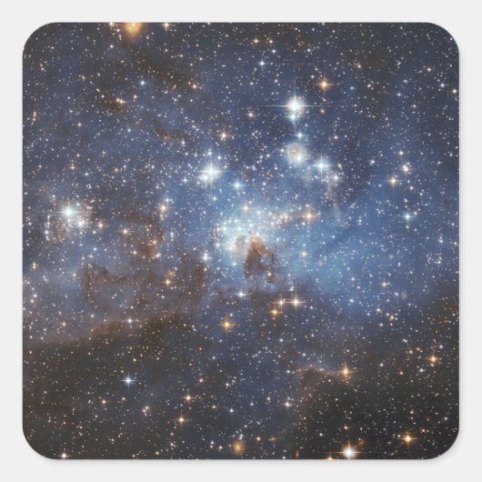 Zwemelen van gas en stof vierkante sticker (Voorkant)