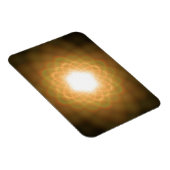 Zwemelen van geel licht op zwart magneet (Rechterzijde)