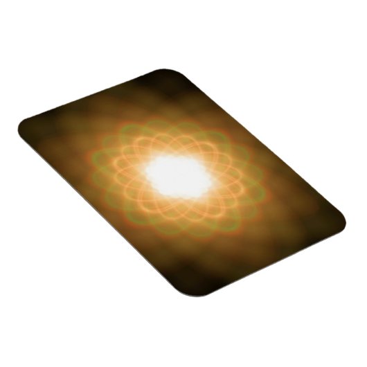 Zwemelen van geel licht op zwart magneet (Rechterzijde)