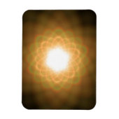 Zwemelen van geel licht op zwart magneet (Verticaal)