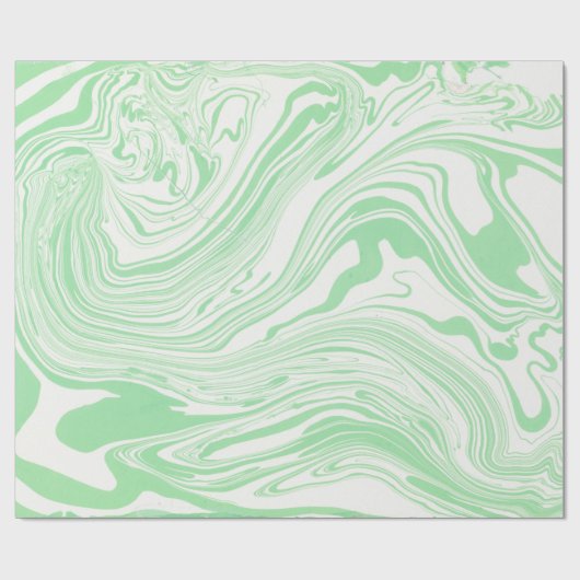 Zwemelen van groenpapier en wittekaarten cadeaupapier (Vlak)