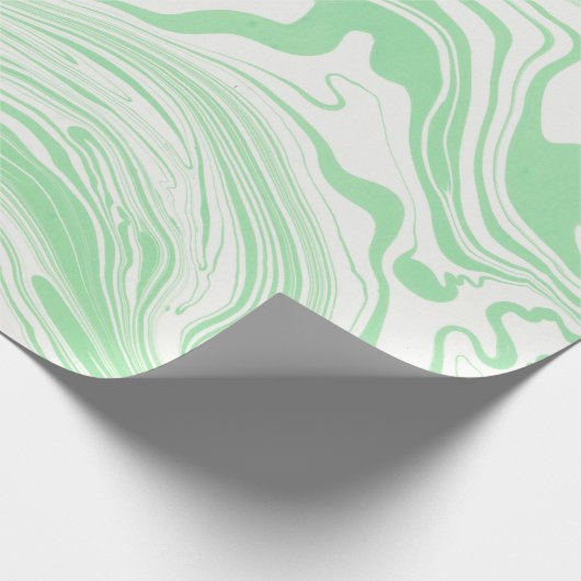 Zwemelen van groenpapier en wittekaarten cadeaupapier (Hoek)