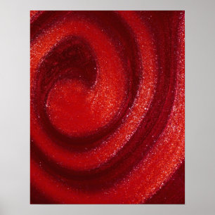 Zwemelen van nagellak poster