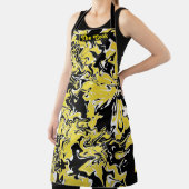 Zwemelen van zwart, wit en geel schort (Insitu)