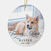 Zwemelen voor altijd in ons hart Foto Keramisch Ornament (Links)