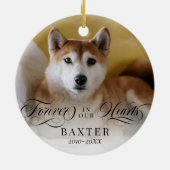 Zwemelen voor altijd in ons hart Foto Keramisch Ornament (Achterkant)