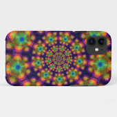 Zwemelend Paars groen Kaleidoscope Pattern Hoesje- Case-Mate iPhone Case (Achterkant (horizontaal))