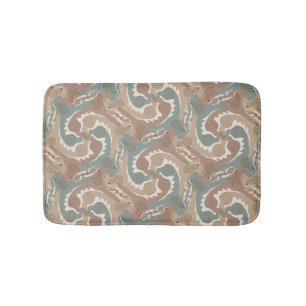 Zwemelende Hazen Tesselation Brown Bathmat 6 Badmat