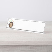 Zwemelende Herfst Hedégel Bureau Naambordje (Voorkant)