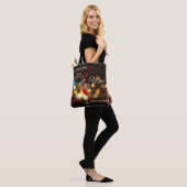 Zwemelende wijn Lichte Sparkles Canvas tas (Op model)