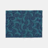 Zwemelgolven Fleece Deken (Voorkant (Horizontaal))