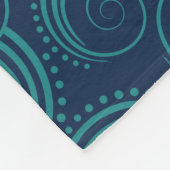 Zwemelgolven Fleece Deken (Hoek)