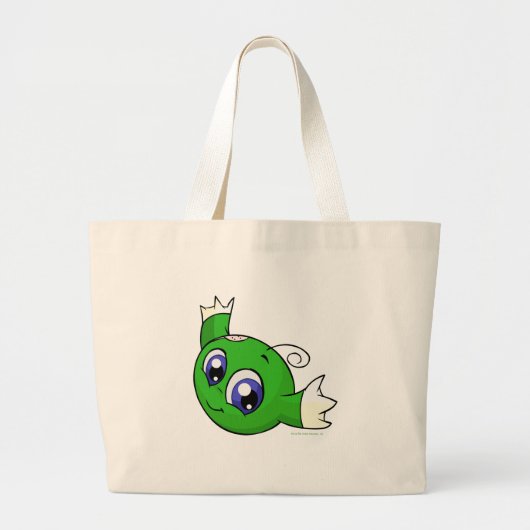 Zwemelgroene kiko grote tote bag (Voorkant)