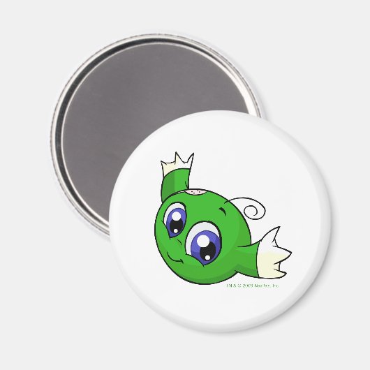 Zwemelgroene kiko magneet (Voorkant / Achterkant)