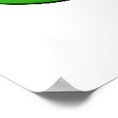 Zwemelgroene kiko poster (Hoek)