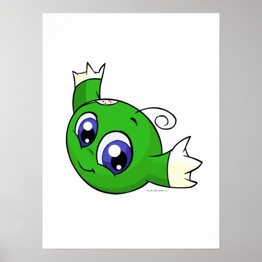 Zwemelgroene kiko poster (Voorkant)