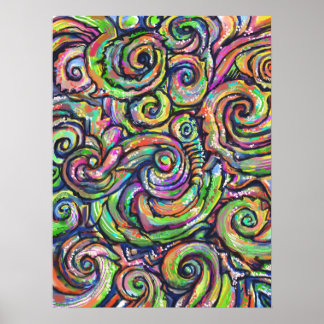 Zwemelijk Abstract Art Poster
