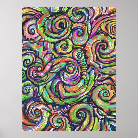 Zwemelijk Abstract Art Poster (Voorkant)