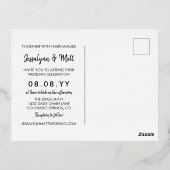 Zwemelijk  Je bent uitgenodigd voor bruiloft Folie Uitnodiging Briefkaart (Achterkant)