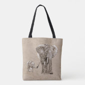 Zwemelingenfamilie Tote Bag (Achterkant)