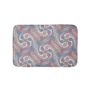 Zwemelinghaaien Tesselation Blue Gray Bathmat 1 Badmat