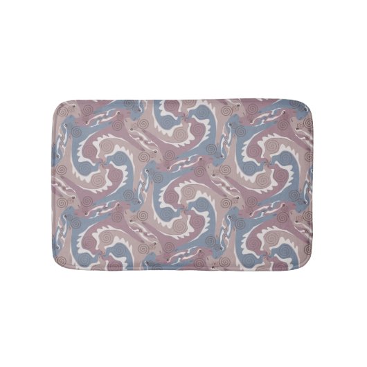 Zwemelinghaaien Tesselation Blue Gray Bathmat 1 Badmat (Voorkant)