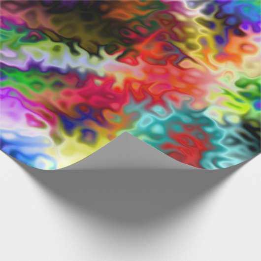 Zwemelkleurig israalchrome vijf cadeaupapier (Hoek)