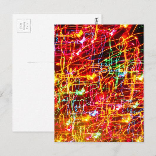 Zwemellicht gloeien briefkaart (Voorkant / Achterkant)