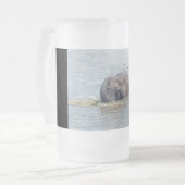 Zwemelolifant Matglas Bierpul (Voorkant links)