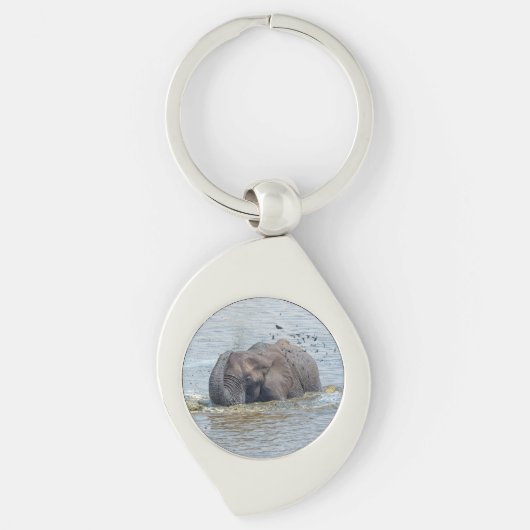 Zwemelolifant Sleutelhanger (Voorkant)