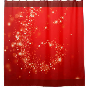 Zwemelrood met lichte verlichting + uw ideeën douchegordijn